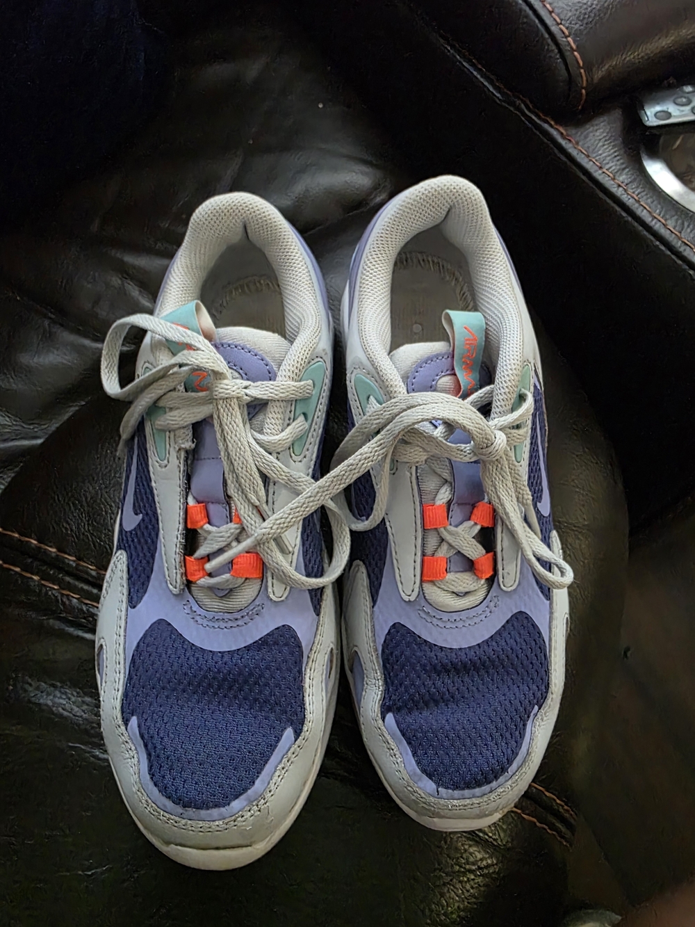 Nike Kids Purple, Navy & Coral Lace-Up Sneakers